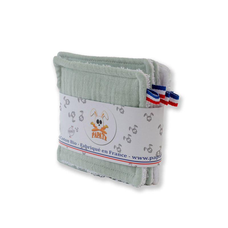 Lingettes lavables et réutilisables bébé coton bio x5 achat vente