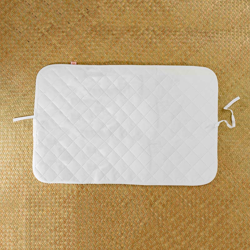 tapis nomade blanc coton bio made in france