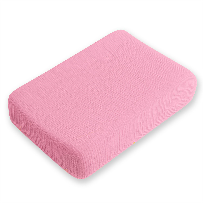 Housse De Matelas à Langer Bébé - 85x44 Cm - Coton Doux Et Respirant - Avec Sangle De Fixation - Couleurs Rose, Gris, Bleu