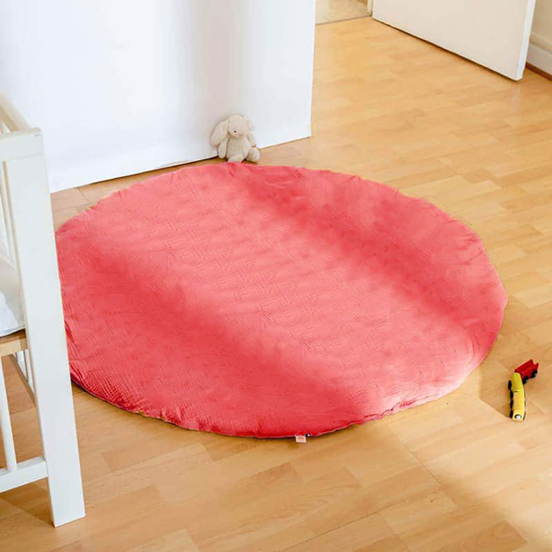 tapis eveil coton fraise