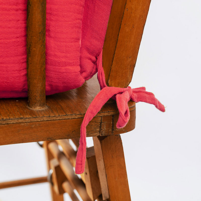 coussin de chaise haute en coton bio fraise papate enfant bebe double gaze coton