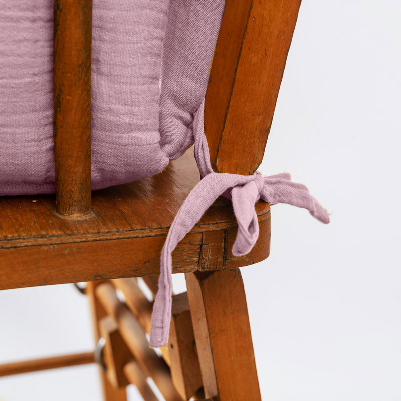 coussin de chaise haute en coton bio rose papate enfant bebe gaze