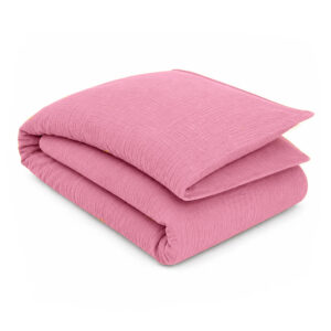 Housse d’Édredon en Coton Bio Rose