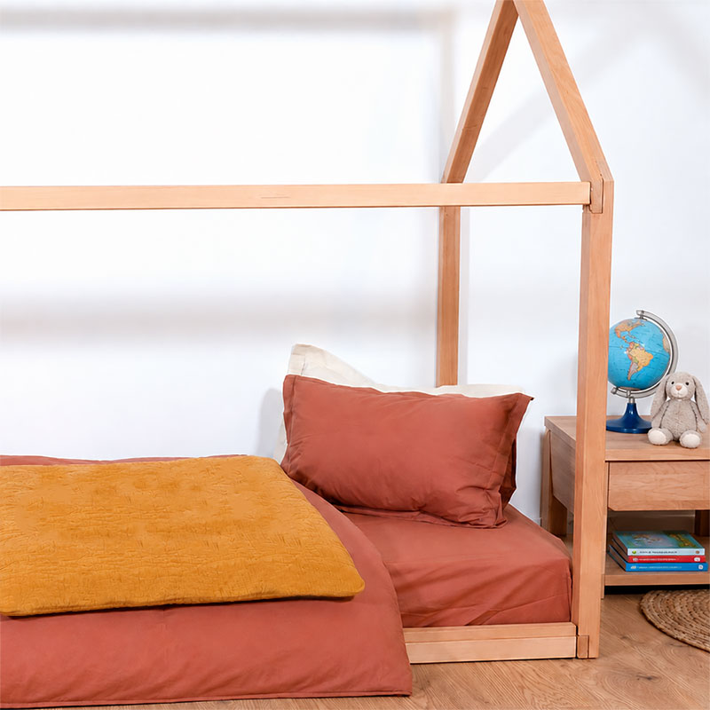 housse edredon 150 x 150 coton biologique honey bébé