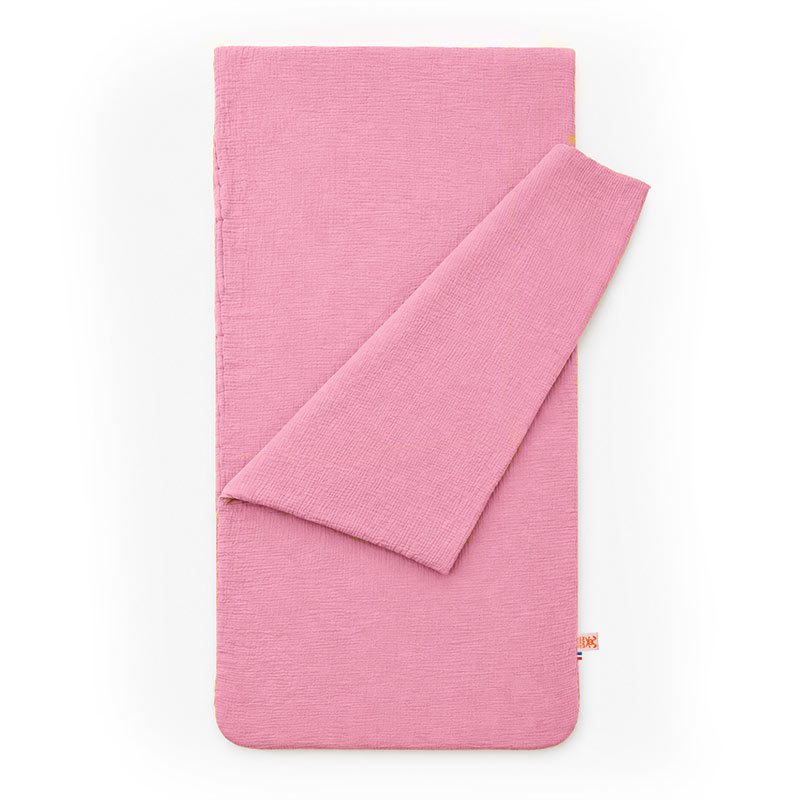 sac couchage enfant en gaze coton bio creche rose