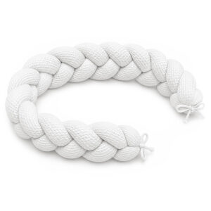 Tresse de Lit en Coton Bio Blanc