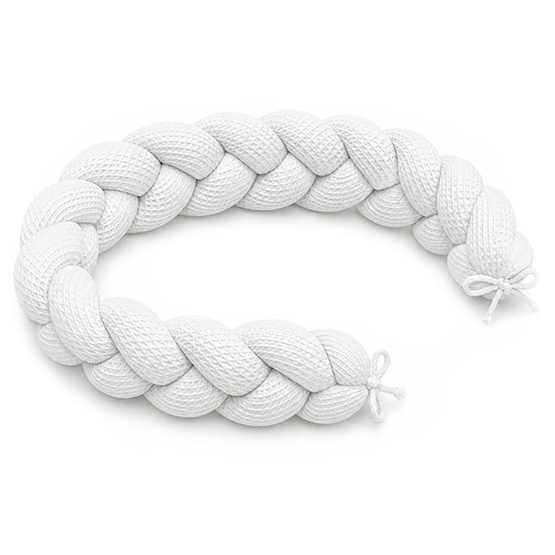 tresse lit bebe bio 3 brins blanc
