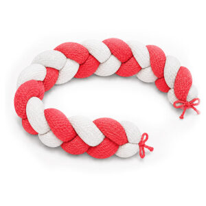 Tresse de Lit en Coton Bio Fraise