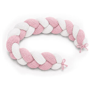 Tresse de Lit en Coton Bio Rose