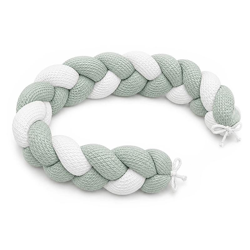 tresse lit bebe bio nid abeille 3 brins vert gots