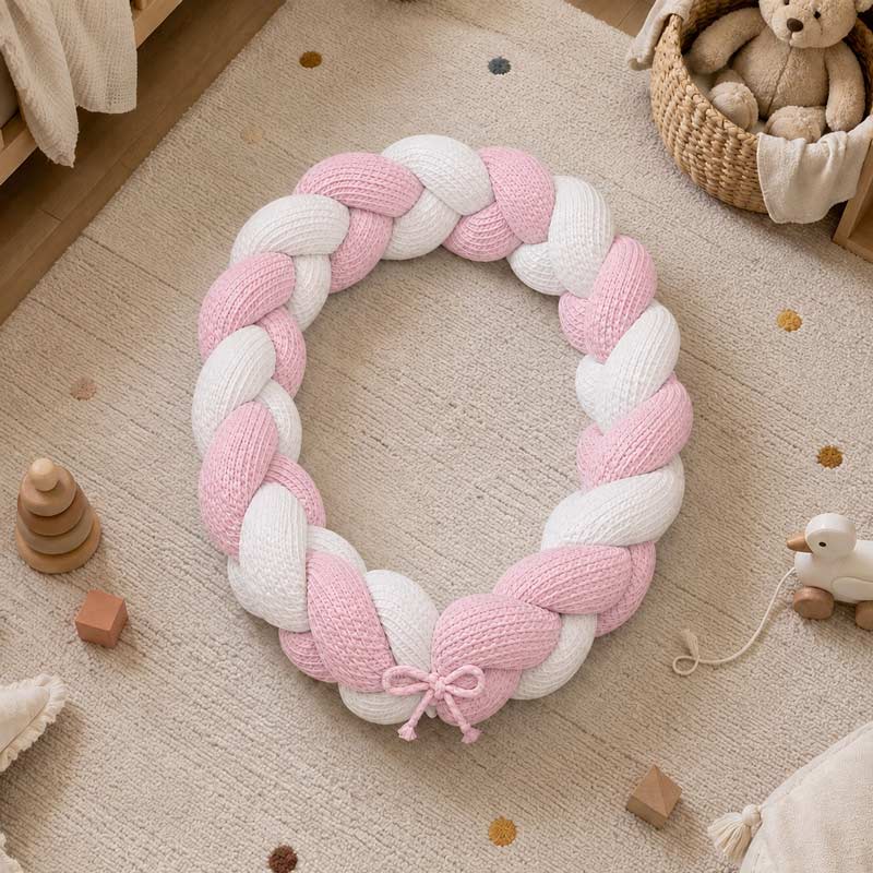 tresse lit bio nid abeille 3 brins rose