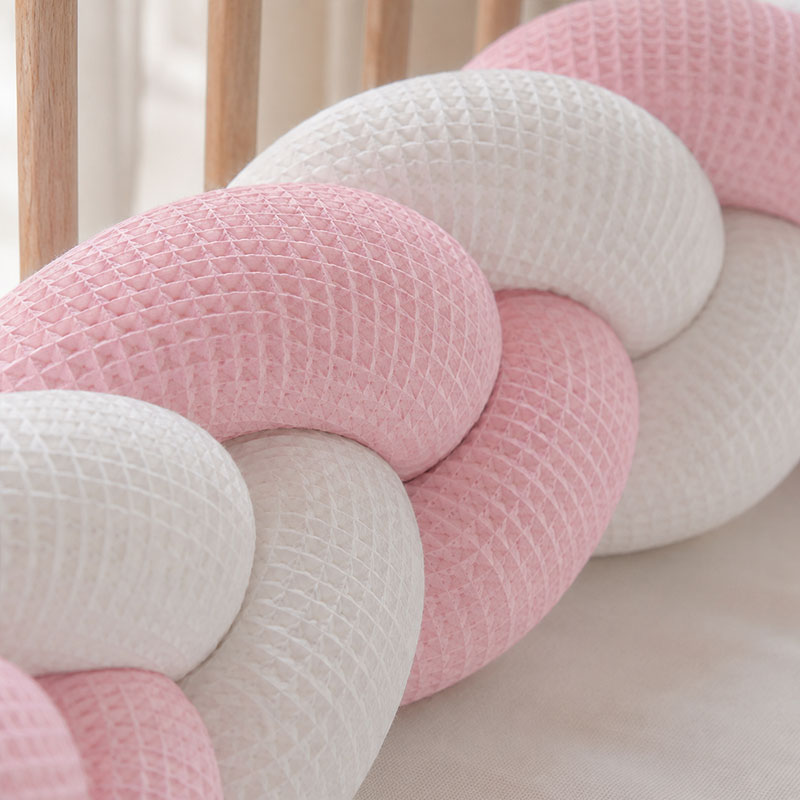 tresse lit bio nid abeille 3 brins rose biologique